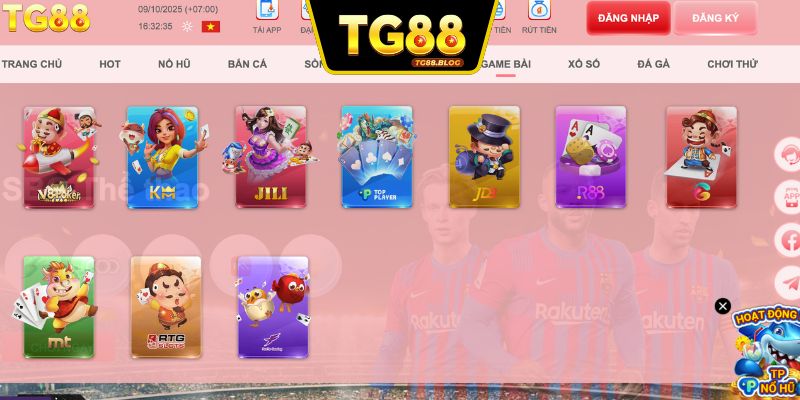 Cá cược casino TG88 mãn nhãn cuốn hút mỗi ngày