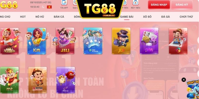 Các game siêu phẩm cược thủ sẽ được trải nghiệm